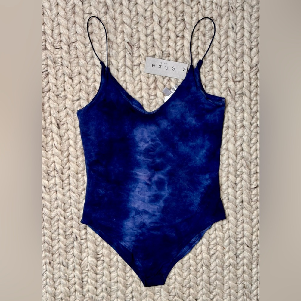 GAZE: BODYSUIT BLUE TIE DYE (SZ S)
